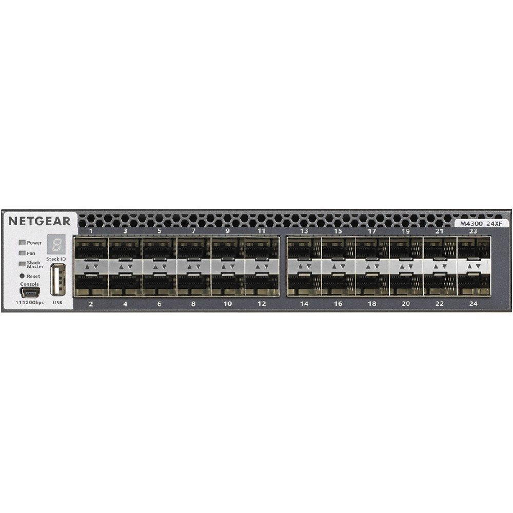 M4300-24XF(XSM4324FS) 24xSFP+ 10G L3スイッチ M4300-24XF (XSM4324FS) | 24x10G Stackable Managed Switch with 24xSFP+