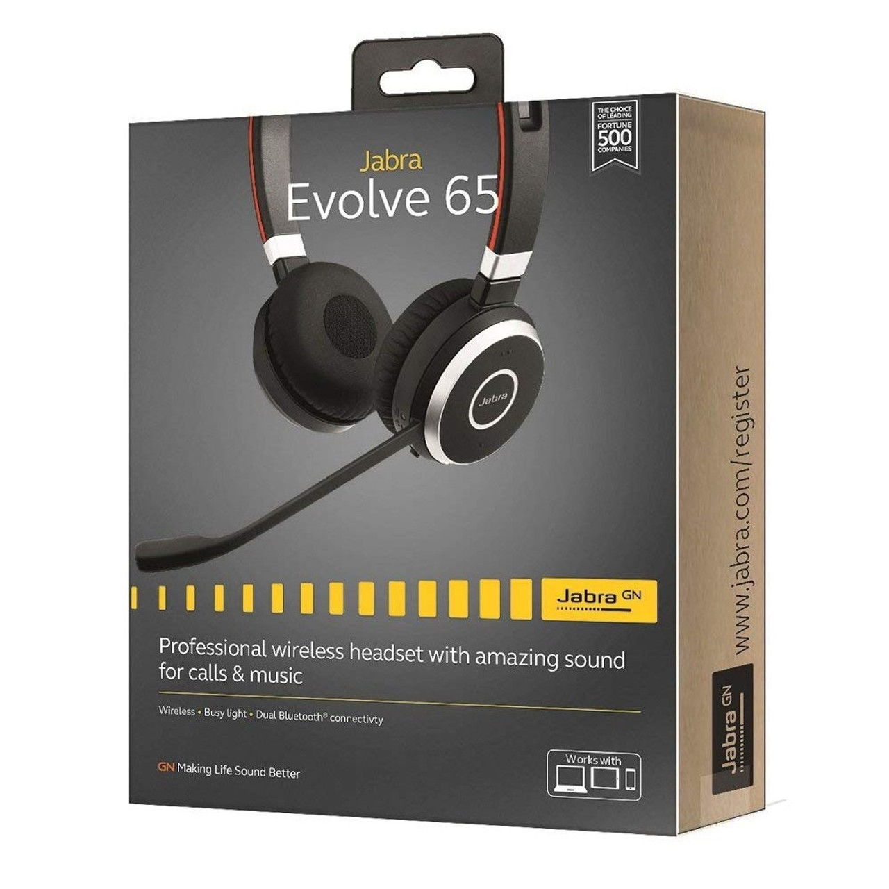 Jabra Singapore Jabra Headsets Jabra Evolve Jabra Evolve 65 SE UC Stereo Wireless Bluetooth Headset Link 380 Adapter USB A 6599 839 409 LIONWARE