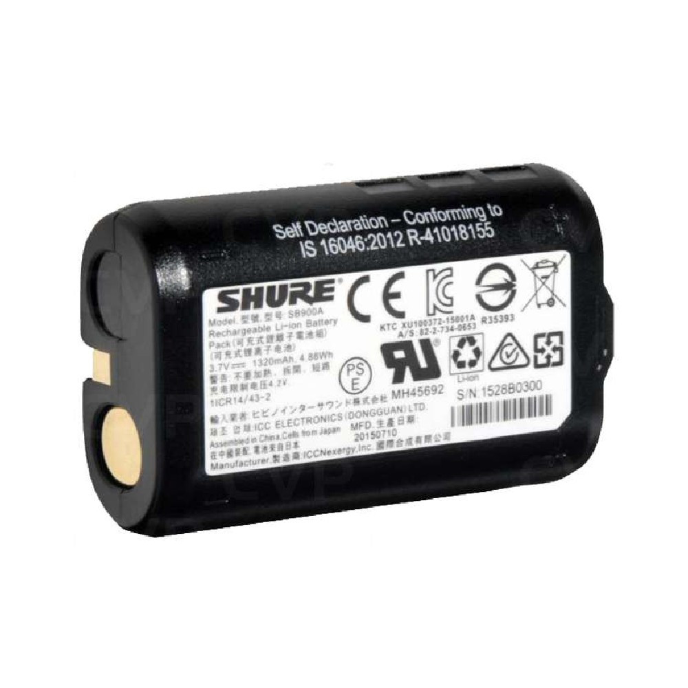 SHURE SB900A 純正バッテリー 2個 未使用 長期保管品 Shure Singapore | Shure Microphone Systems | Shure SB900B