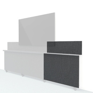 Heckler Framework Short Outer Panel & Backsplash Steamship (Maharam Wrapped)