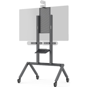 Heckler AV Cart for Logitech Rally Plus (Black Grey)