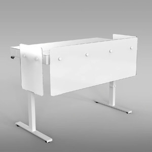 Heckler Premium Modesty Panel for Lectern 6U (White Frost with Logo)