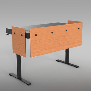 Heckler Premium Modesty Panel for Lectern 6U (Castle Oak with Logo)