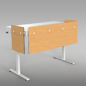 Heckler Premium Modesty Panel for Lectern 6U (Modern Maple with Logo)