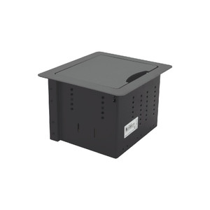 Kramer TBUS-1N Table Mount Modular Multi–Connection Solution — Retractable Lid (Black)