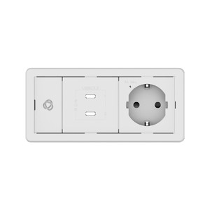 Kramer T-IN2-FRAME-A Baseline, In–Table Elegant Tabletop Connectivity for 2 Modules (Aluminum Frame)