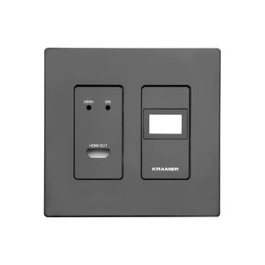 Kramer WP-DEC7 US-PANEL-SET Black Frame and Faceplate Set for KDS–DEC7 US Wall Plate