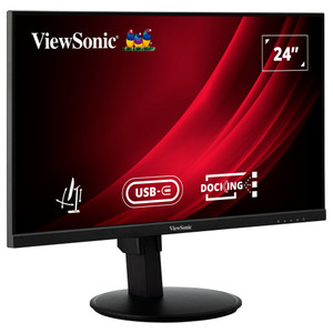 ViewSonic VG2409U-2 24” Full HD Ergonomic Docking Monitor with USB-C Hub and Ethernet