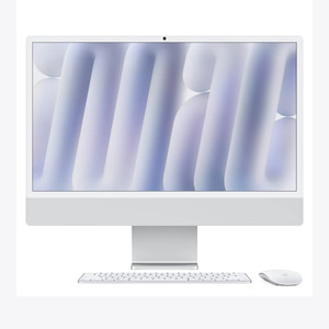 Apple 24" iMac with Retina 4.5K Display M4 Chip | 10‑Core CPU | 10‑Core GPU | 16GB RAM | 256GB SSD | (Silver)