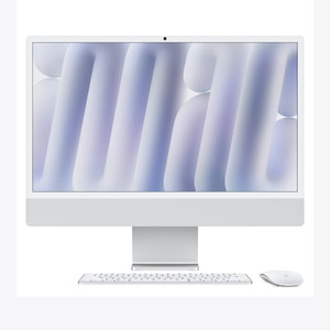 Apple 24" iMac with Retina 4.5K Display M4 Chip | 10‑Core CPU | 10‑Core GPU | 16GB RAM | 512GB SSD | (Silver)