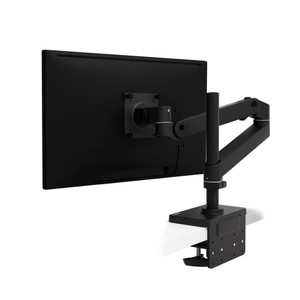 Ergotron LX Pro Desk Monitor Arm, Tall Pole (Black)