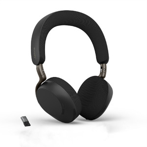 Jabra Evolve3 75 MS Stereo ANC, Wireless Bluetooth Headset, Link 390 Adapter, USB-A (Black)