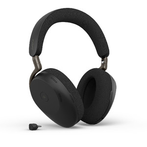 Jabra Evolve3 85 UC Stereo ANC, Wireless Bluetooth Headset, Link 390 Adapter, USB-C (Black)