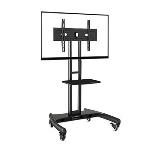 North Bayou AVA1500-60-1P Mobile TV Cart Stand with Wheels for 32" -75"