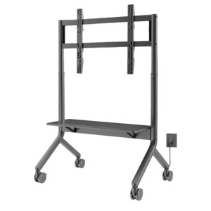 North Bayou P150 Mobile TV Cart with Electric Lift and Lock Wheels for 65" -90" (Grey)