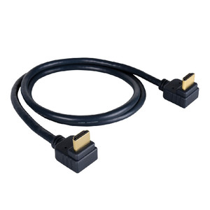 Kramer C-HM/RA2-3 Right Angle (Both Ends) High Speed HDMI Cable with Ethernet (3')