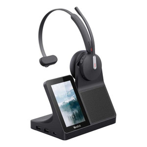 Yealink WH64 Workstation Mono, DECT & Bluetooth Wireless Headset, UC, With Charging Stand