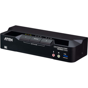 ATEN 2-Port USB 3.0 8K DisplayPort KVMP Switch (Cables Included)