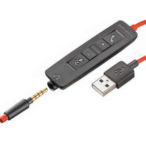 Poly Spare USB-A Inline Control Adapter For Blackwire C5200 Series Headsets Poly Spare USB-A Inline Control Adapter For Blackwire C5200 Series Headsets