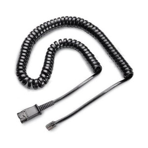 Poly Plantronics Spare U10P-S19 Coil Cord To QD Modular Plug For H-Series Headset Poly Plantronics Spare U10P-S19 Coil Cord To QD Modular Plug For H-Series Headset