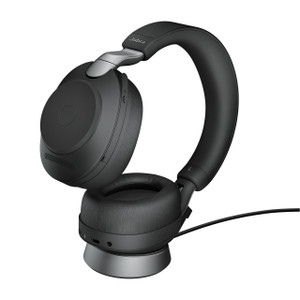 Jabra Evolve2 85 MS Stereo ANC Headset, Link 380 USB-C Wireless Adapter, Charging Stand (Black) Jabra Evolve2 85 MS Stereo ANC Headset, Link 380 USB-C Wireless Adapter, Charging Stand (Black)
