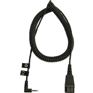 Jabra Modular Quick Disconnect (QD) To 2.5mm Jack, Coiled Cord, 2m Jabra Modular Quick Disconnect (QD) To 2.5mm Jack, Coiled Cord, 2m