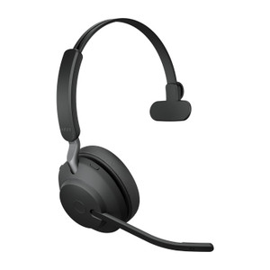 Jabra Evolve2 65 MS Mono Office Headset, Link 380 USB-C Wireless Adapter (Black) Jabra Evolve2 65 MS Mono Office Headset, Link 380 USB-C Wireless Adapter (Black)