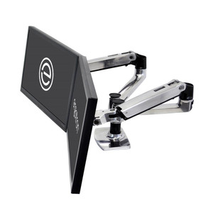 Ergotron LX Dual Side-by-Side Arm (Polished Aluminum) Ergotron LX Dual Side-by-Side Arm (Polished Aluminum)