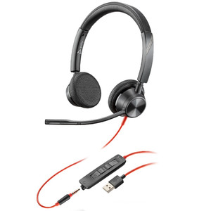 Poly Plantronics Blackwire 3325-M Teams Stereo Office Headset, USB-A, 3.5mm Poly Plantronics Blackwire 3325-M Teams Stereo Office Headset, USB-A, 3.5mm