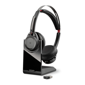 Poly Plantronics Voyager Focus UC B825 Wireless Noise Cancelling Headset, With Charging Stand, USB-A Poly Plantronics Voyager Focus UC B825 Wireless Noise Cancelling Headset, With Charging Stand, USB-A