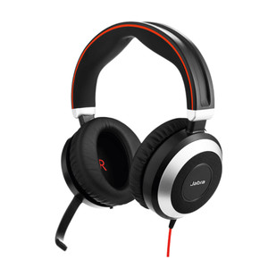 Jabra Evolve 80 MS Stereo Over-Ear Active Noise Cancelling Headset, Microsoft Teams, USB-C, 3.5mm Jabra Evolve 80 MS Stereo Over-Ear Active Noise Cancelling Headset, Microsoft Teams, USB-C, 3.5mm