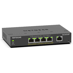 Netgear 5-Port Gigabit Ethernet 300 Series SOHO Plus PoE Switch (63W) Netgear 5-Port Gigabit Ethernet 300 Series SOHO Plus PoE Switch (63W)