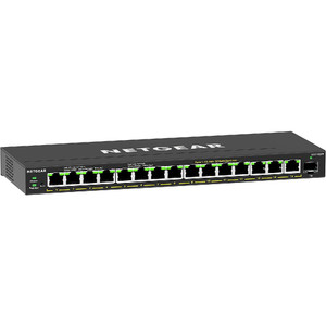 Netgear 16-Port High-Power PoE+ Gigabit Ethernet 300 Series Plus Switch (231W) with 1 SFP Port Netgear 16-Port High-Power PoE+ Gigabit Ethernet 300 Series Plus Switch (231W) with 1 SFP Port