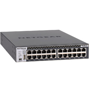 Netgear 24-Port Fully Managed Switch M4300-24X 24x, 10GBASE-T, 4x SFP+, Half-Width Stackable, ProSAFE Lifetime Protection Netgear 24-Port Fully Managed Switch M4300-24X 24x, 10GBASE-T, 4x SFP+, Half-Width Stackable, ProSAFE Lifetime Protection