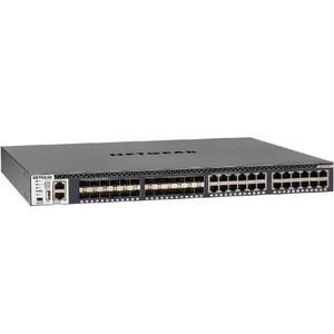 Netgear 48-Port Fully Managed Switch M4300-24X24F, 48x10G, 24x10GBASE-T, 24xSFP+, Stackable, ProSAFE Lifetime Protection Netgear 48-Port Fully Managed Switch M4300-24X24F, 48x10G, 24x10GBASE-T, 24xSFP+, Stackable, ProSAFE Lifetime Protection