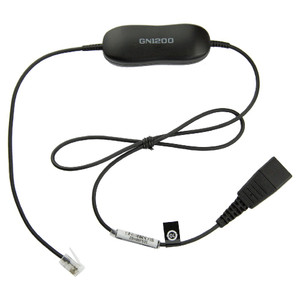 Jabra GN 1200 0.8m Smart Straight Cord QD to Mod Plug Jabra GN 1200 0.8m Smart Straight Cord QD to Mod Plug