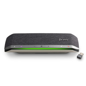 Poly Plantronics Sync 40+M USB Smart Wireless Conference Speakerphone With BT700 Wireless Adapter, Microsoft Teams, USB-C/A Poly Plantronics Sync 40+M USB Smart Wireless Conference Speakerphone With BT700 Wireless Adapter, Microsoft Teams, USB-C/A
