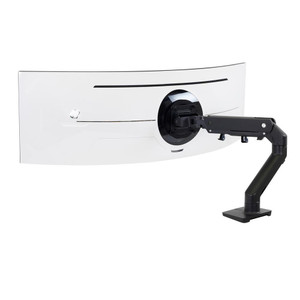 Ergotron HX Desk Monitor Arm with HD Pivot For Immersive 1000R Curved Screens (Matte Black) Ergotron HX Desk Monitor Arm with HD Pivot For Immersive 1000R Curved Screens (Matte Black)