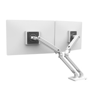 Ergotron MXV Desk Dual Monitor Arm Two Monitor Mount (White) Ergotron MXV Desk Dual Monitor Arm Two Monitor Mount (White)