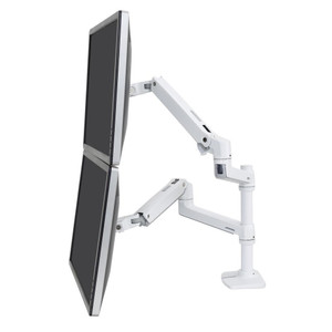 Ergotron LX Dual Stacking Arm Two-Monitor or Laptop & Monitor Mount (White) Ergotron LX Dual Stacking Arm Two-Monitor or Laptop & Monitor Mount (White)