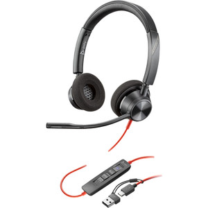 Poly Plantronics Blackwire 3320-M Teams Stereo Office Headset, USB-C with +USB-C/A Adapter Poly Plantronics Blackwire 3320-M Teams Stereo Office Headset, USB-C with +USB-C/A Adapter