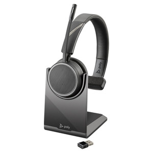 Poly Voyager 4210 UC Mono Wireless Bluetooth Office Headset With Charging Stand, USB-C