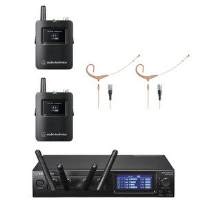 Audio-Technica ATW-1421/BP894xCw-TH System 20 PRO Dual Wireless Headworn Mic System Audio-Technica ATW-1421/BP894xCw-TH System 20 PRO Dual Wireless Headworn Mic System