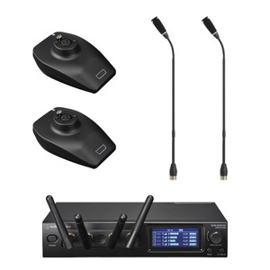 Audio-Technica ATW-1427/M43H System 20 PRO Dual Wireless Gooseneck Mic System Audio-Technica ATW-1427/M43H System 20 PRO Dual Wireless Gooseneck Mic System