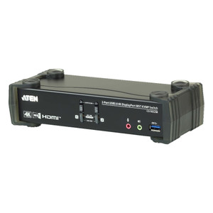 ATEN 2-Port USB 3.0 4K DisplayPort MST KVMP Switch ATEN 2-Port USB 3.0 4K DisplayPort MST KVMP Switch