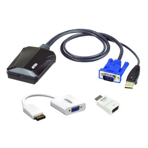 ATEN Laptop USB KVM Console Crash Cart Adapter IT Kit ATEN Laptop USB KVM Console Crash Cart Adapter IT Kit