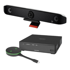 Crestron AirMedia Series 3 Kit with AM-3100-WF Receiver, AM-TX3-100 Adaptor, International and Poly Studio V52 USB Video Bar Crestron AirMedia Series 3 Kit with AM-3100-WF Receiver, AM-TX3-100 Adaptor, International and Poly Studio V52 USB Video Bar