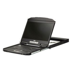 ATEN 18.5" Ultra Short Depth Single Rail WideScreen LCD Console (USB, HDMI) ATEN 18.5" Ultra Short Depth Single Rail WideScreen LCD Console (USB, HDMI)
