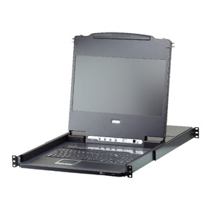 ATEN 17.3" 8-Port USB DVI Single Rail WideScreen LCD KVM Switch