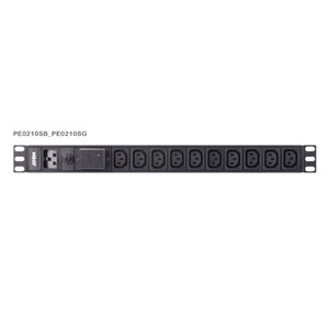 ATEN 1U 16A 10-Port Basic PDU with Surge Protection ATEN 1U 16A 10-Port Basic PDU with Surge Protection